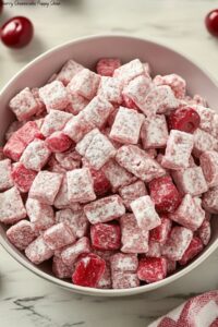 Cherry Cheesecake Puppy Chow