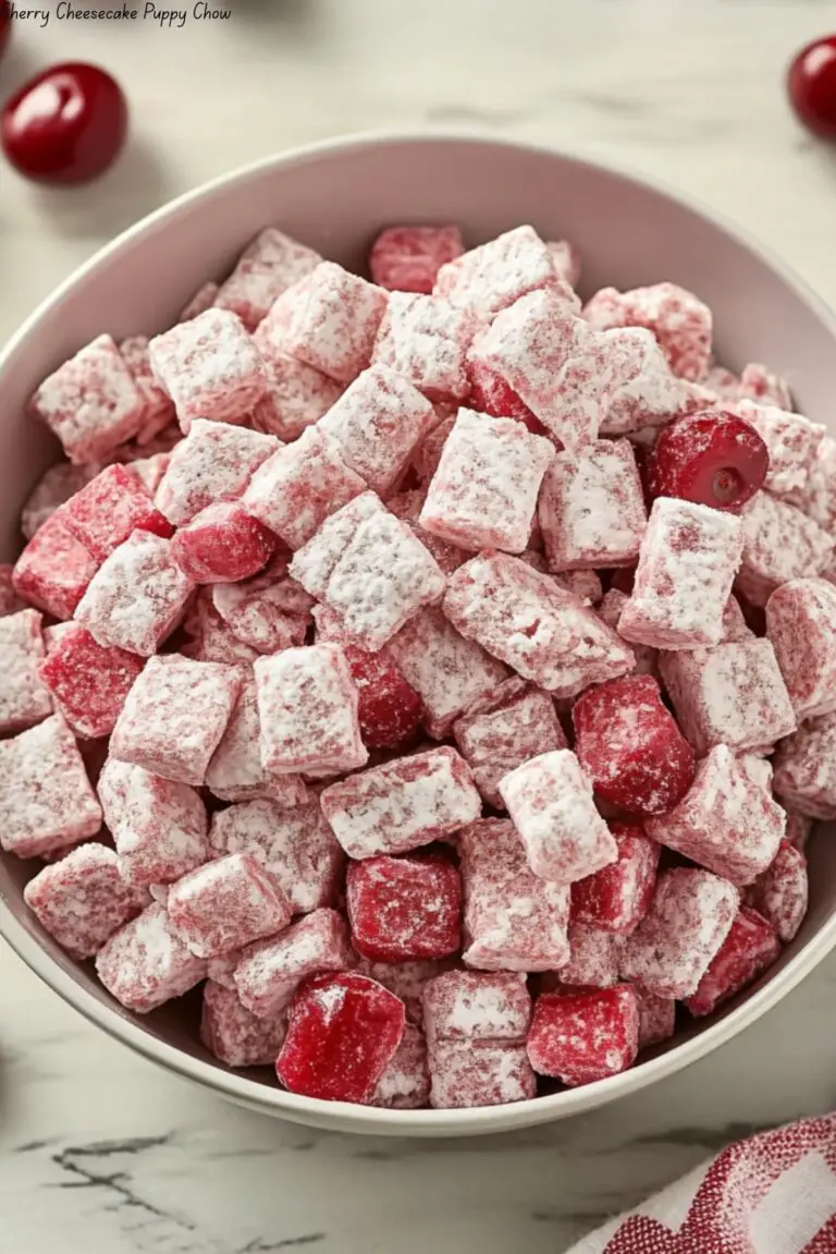 Cherry Cheesecake Puppy Chow