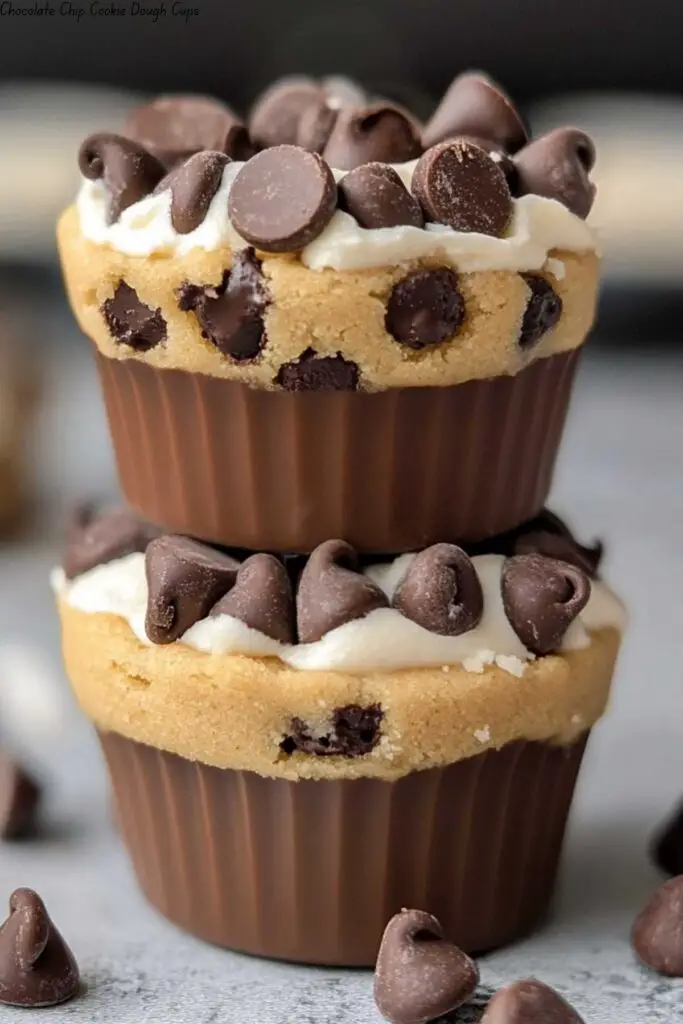 Chocolate Chip Cookie Dough Cups 4 Chocolate Chip Cookie Dough Cups