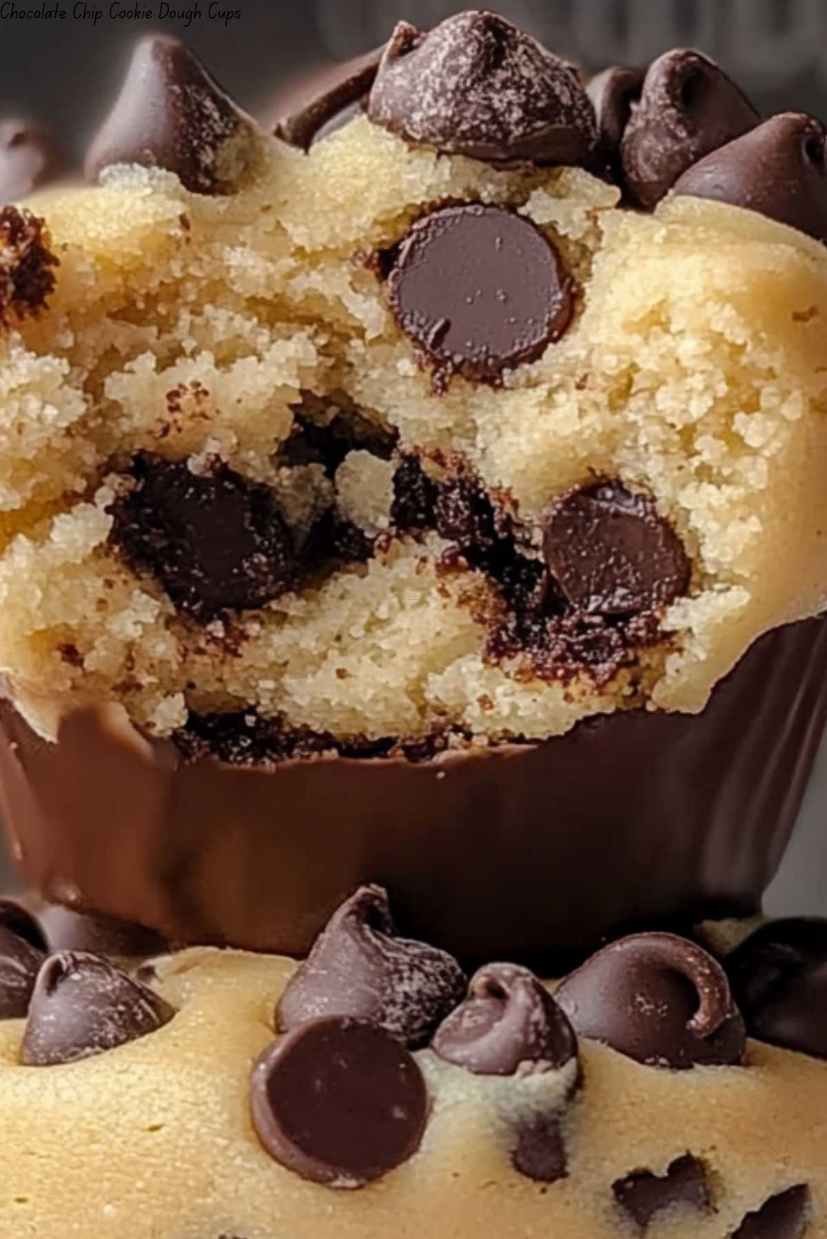 Chocolate Chip Cookie Dough Cups