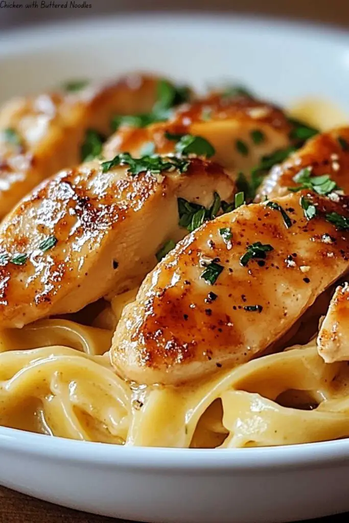 Chicken with Buttered Noodles 4 Chicken with Buttered Noodles