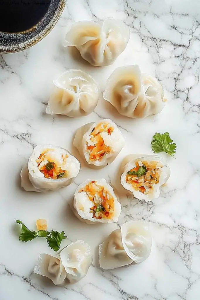 Crispy Rice Paper Dumplings 4 Crispy Rice Paper Dumplings