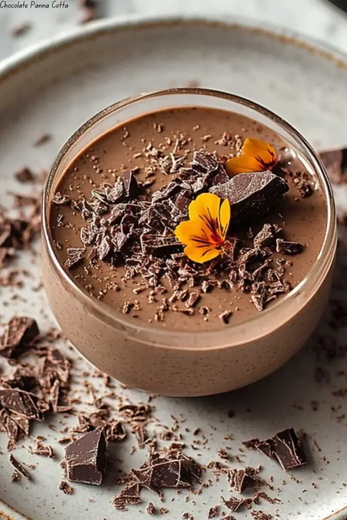 Chocolate Panna Cotta 4 Chocolate Panna Cotta