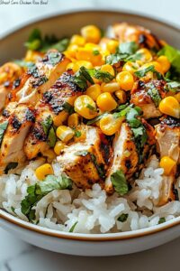Street Corn Chicken Rice Bowl