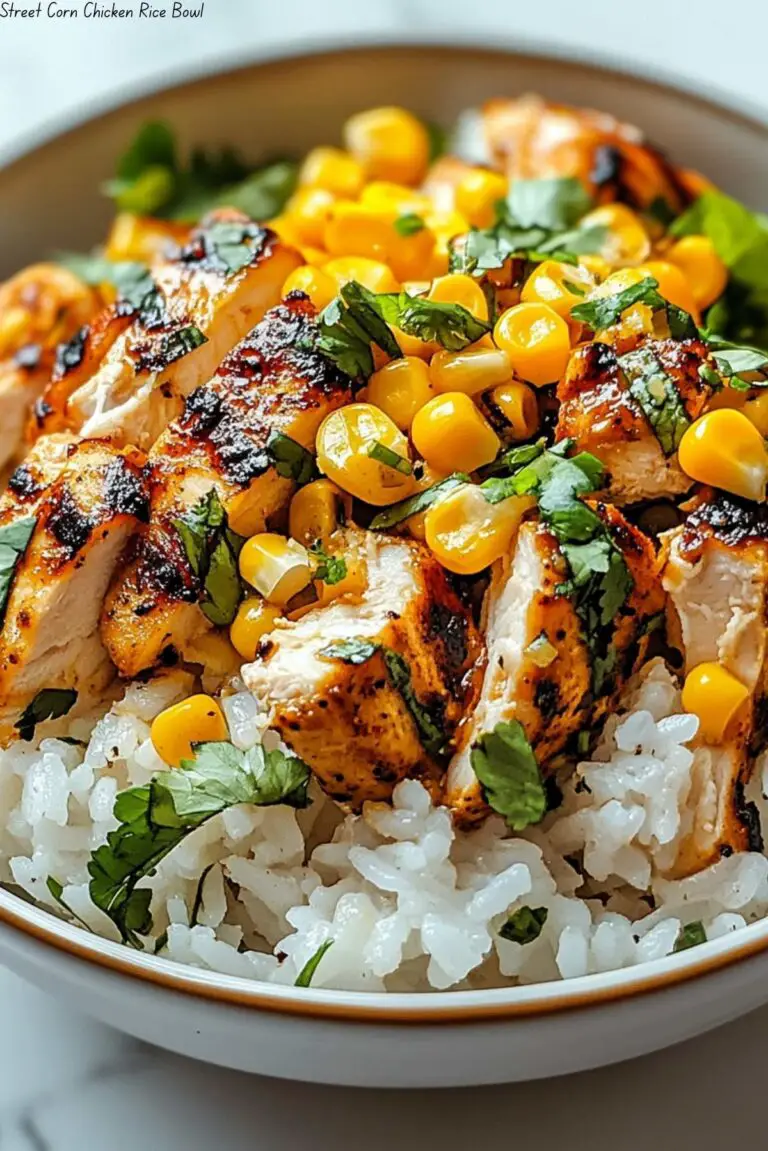 Street Corn Chicken Rice Bowl