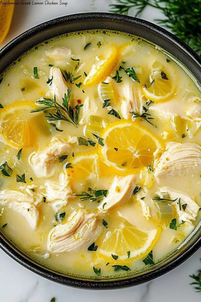 Avgolemono Greek Lemon Chicken Soup 4 Avgolemono Greek Lemon Chicken Soup