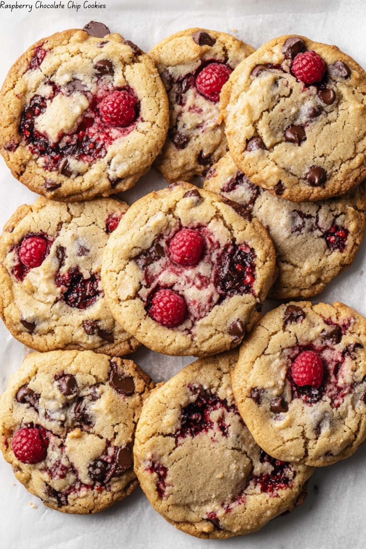 Raspberry Chocolate Chip Cookies
