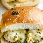 Cheesy Garlic Pesto Chicken Sliders 5 Cheesy Garlic Pesto Chicken Sliders