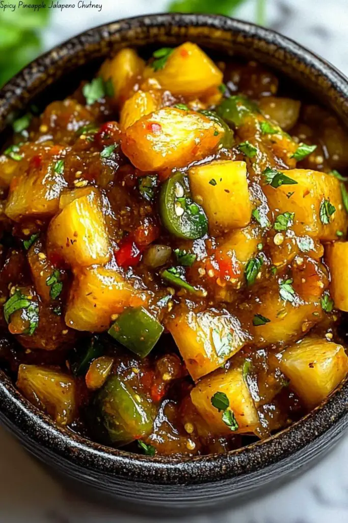 Spicy Pineapple Jalapeño Chutney 4 Spicy Pineapple Jalapeño Chutney