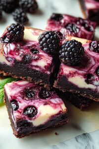Blackberry Cheesecake Brownies