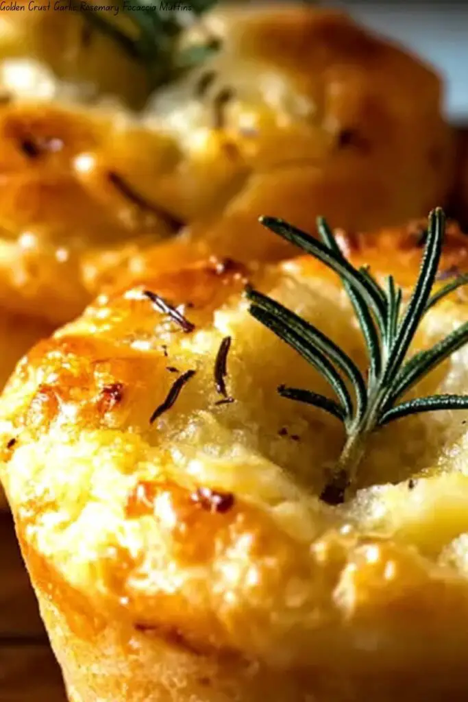Golden Crust Garlic Rosemary Focaccia Muffins 4 Golden Crust Garlic Rosemary Focaccia Muffins