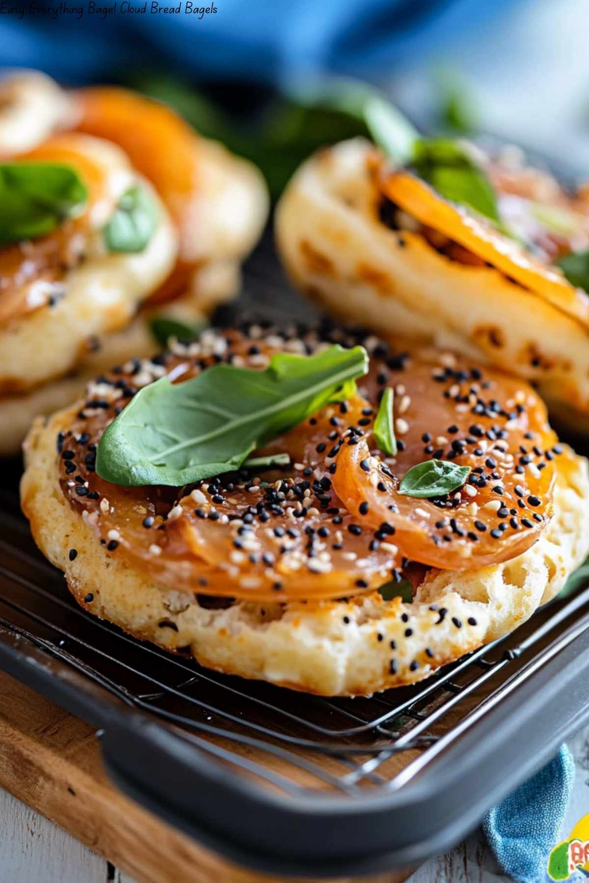 Easy Everything Bagel Cloud Bread Bagels