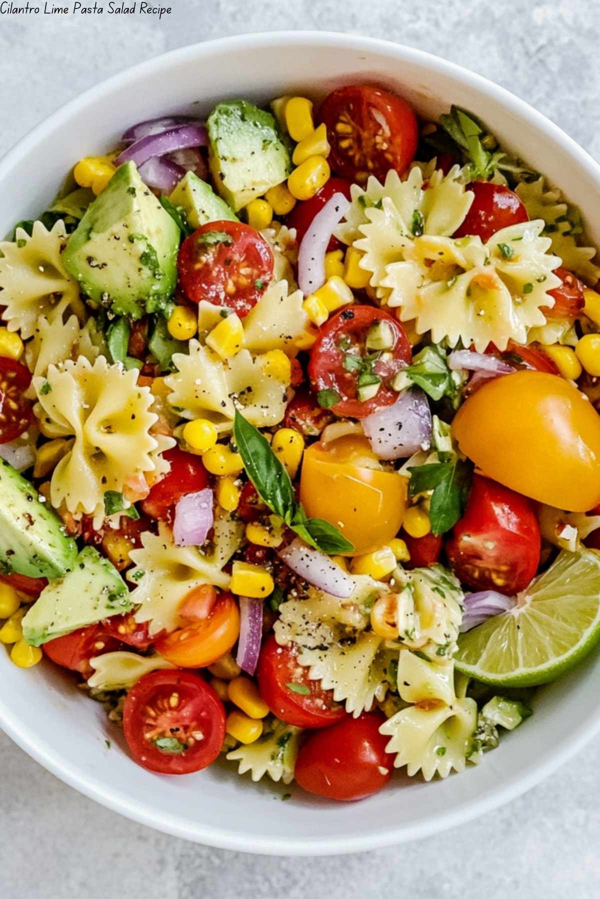 Cilantro Lime Pasta Salad Recipe