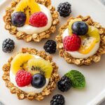 Breakfast Fruit Tarts with Granola Crust 5 Breakfast Fruit Tarts with Granola Crust