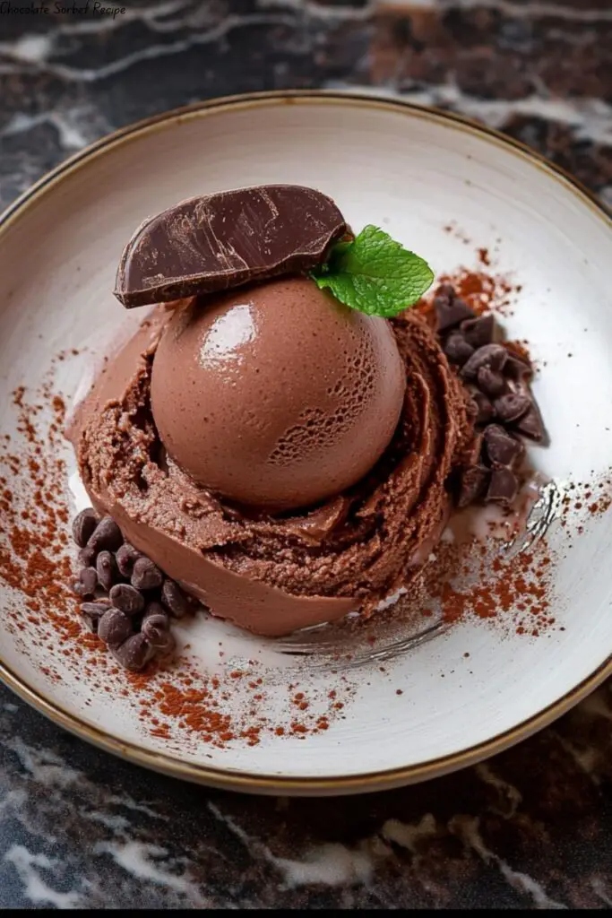 Chocolate Sorbet Recipe 4 Chocolate Sorbet Recipe