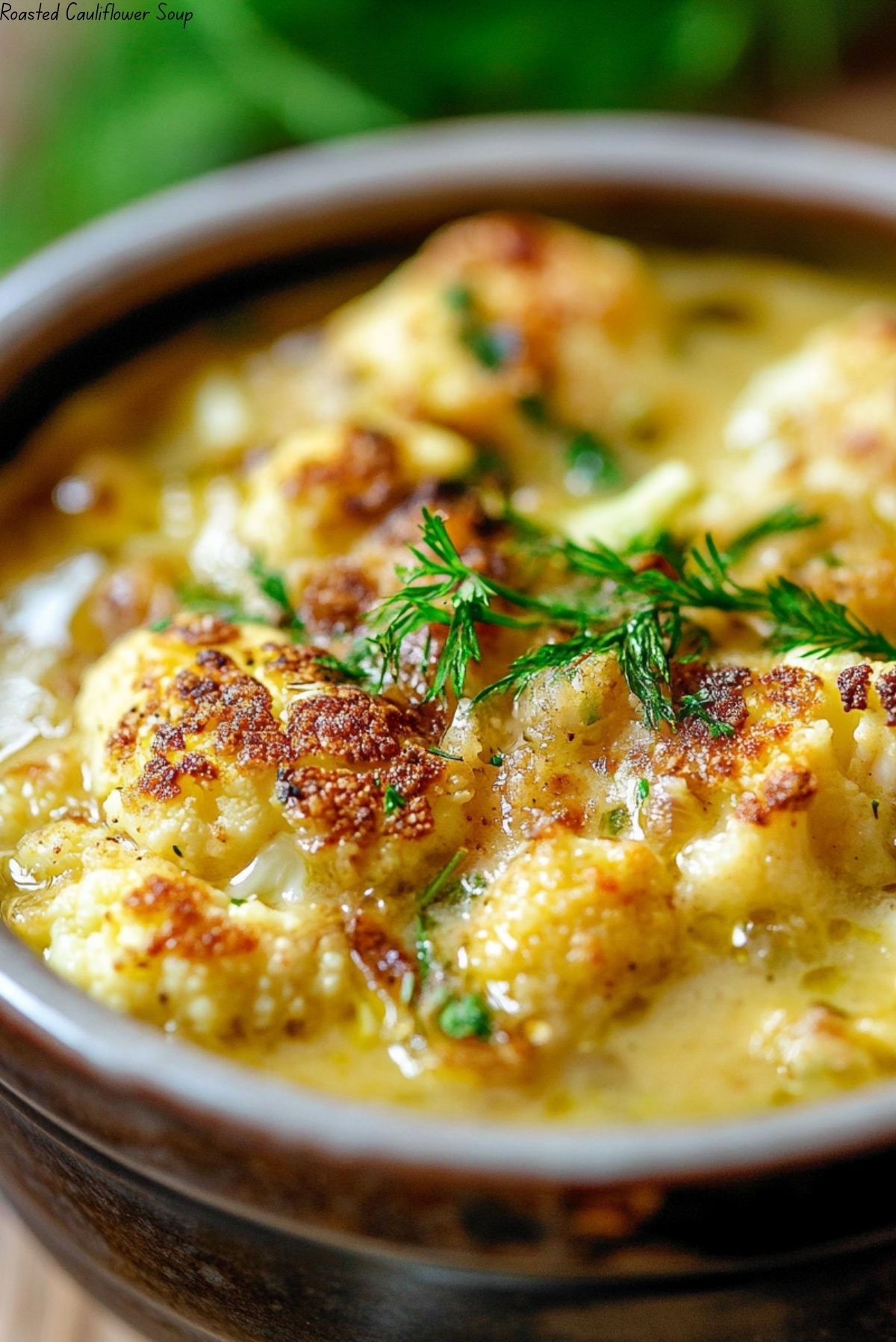 Roasted Cauliflower Soup