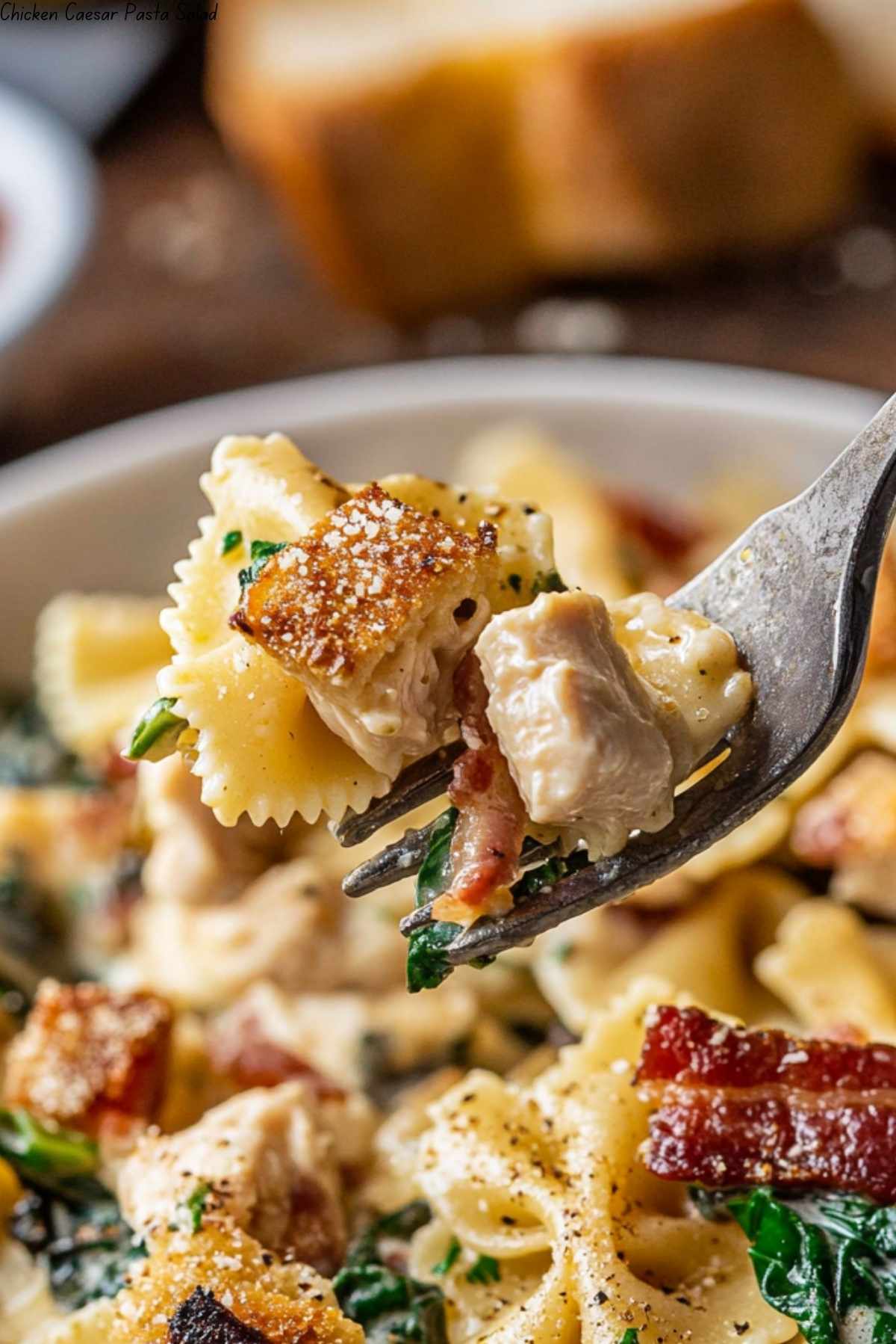 Chicken Caesar Pasta Salad