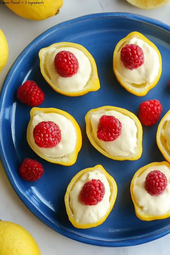 Lemon Posset – 3 Ingredients 4 Lemon Posset – 3 Ingredients
