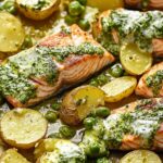 Green Goddess Sheet Pan Salmon & Potatoes 3 Green Goddess Sheet Pan Salmon & Potatoes
