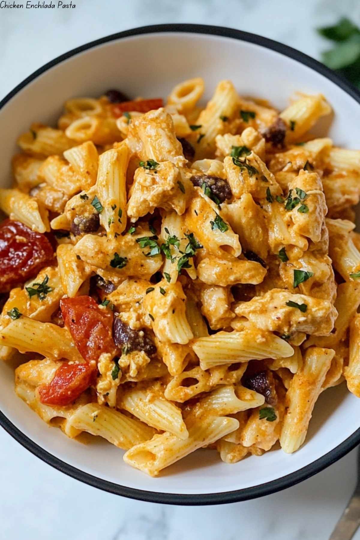 Chicken Enchilada Pasta