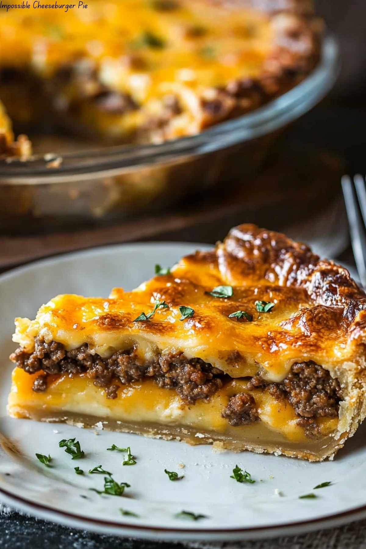 Impossible Cheeseburger Pie