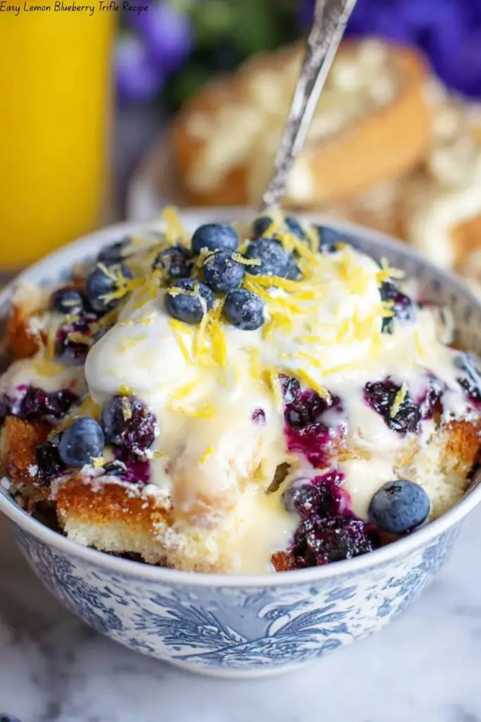 Easy Lemon Blueberry Trifle Recipe 4 Easy Lemon Blueberry Trifle Recipe