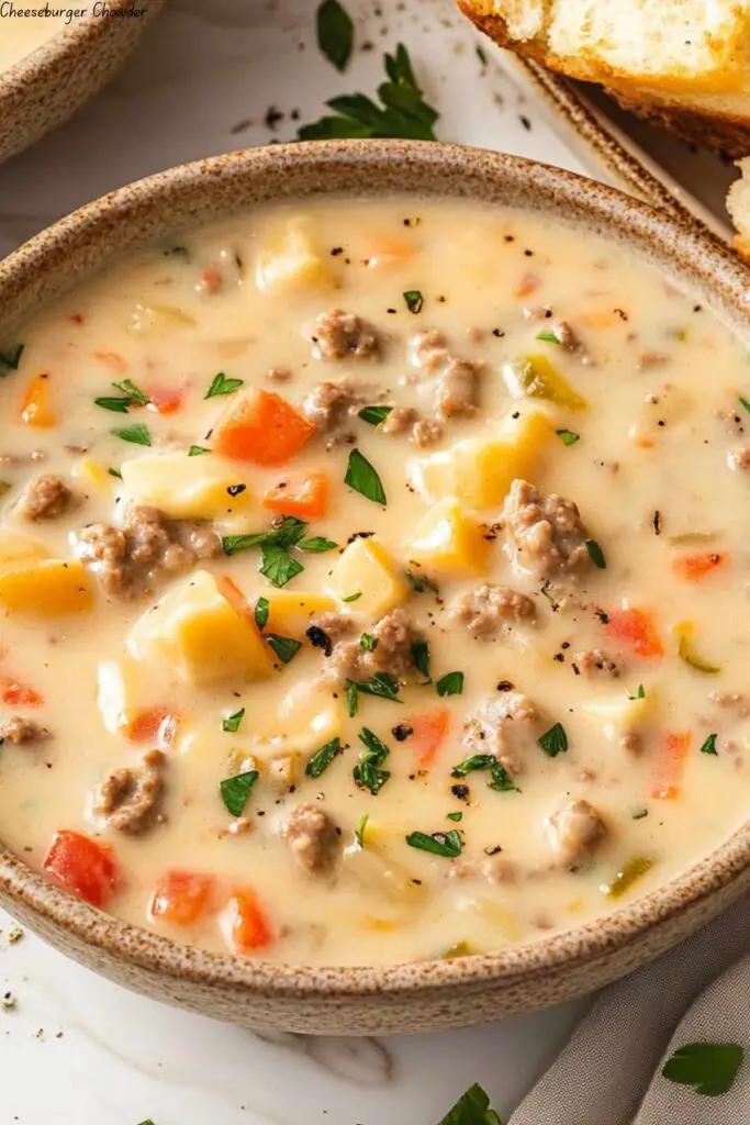 Cheeseburger Chowder 4 Cheeseburger Chowder