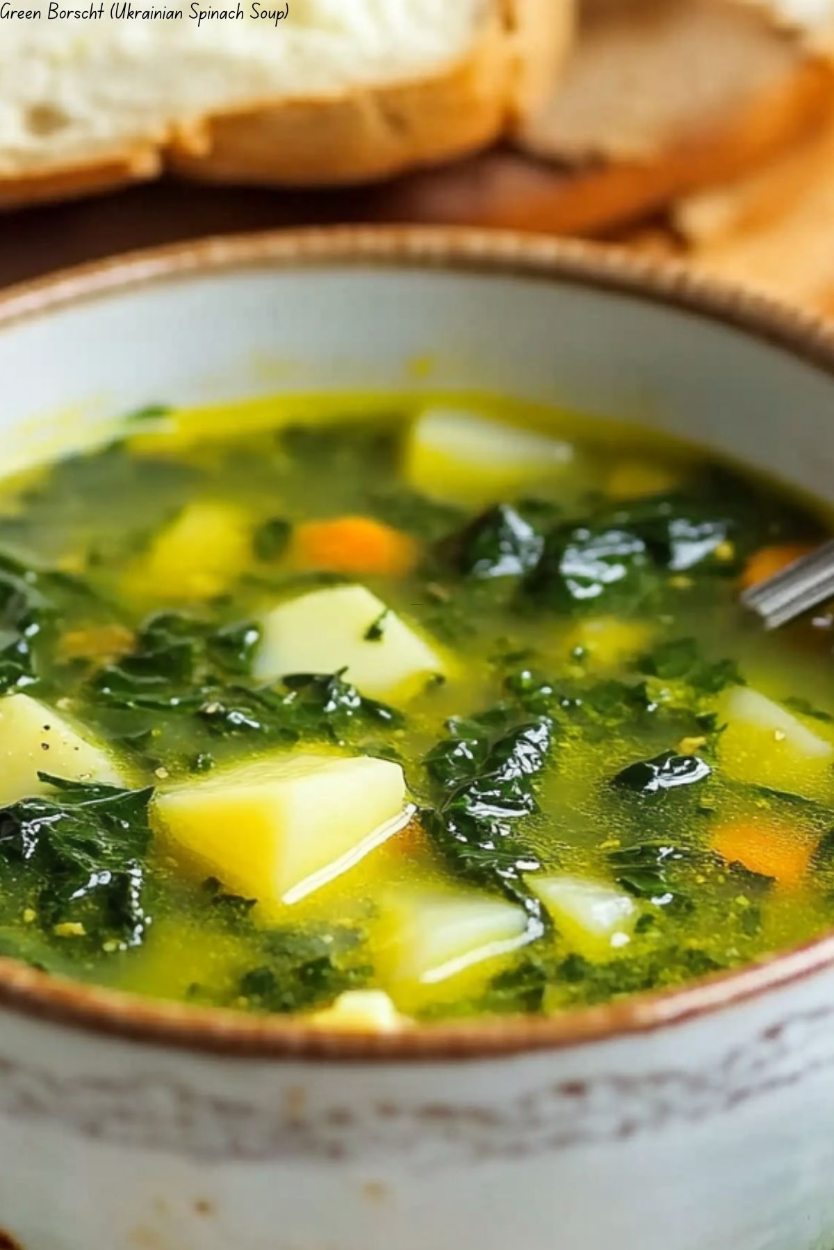 Green Borscht (Ukrainian Spinach Soup)