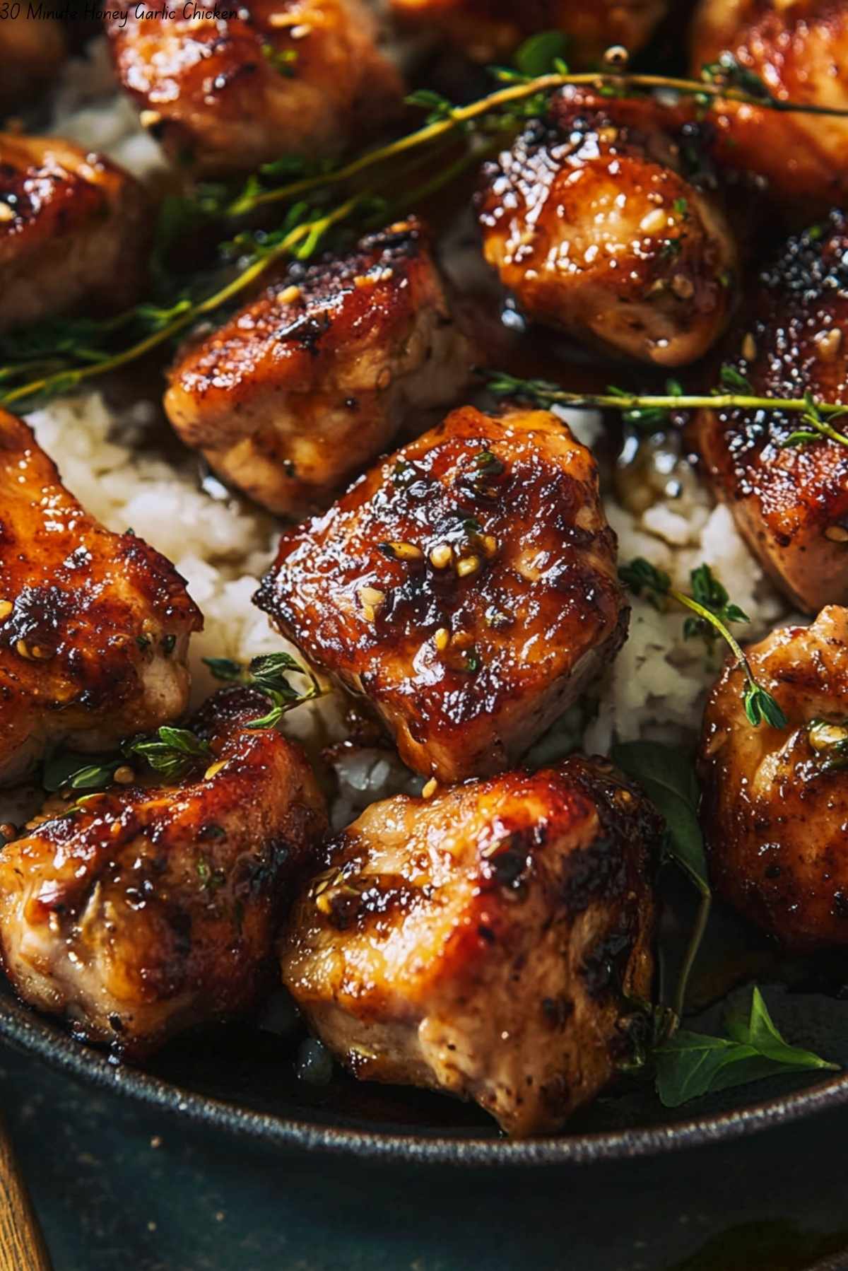 30 Minute Honey Garlic Chicken.