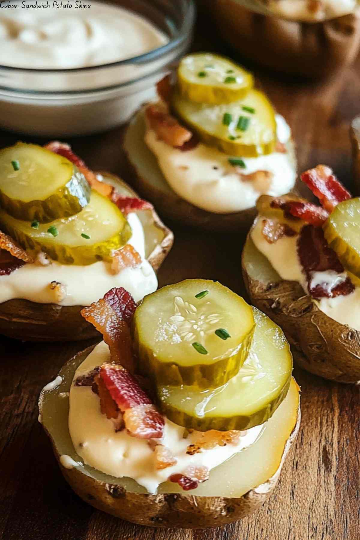 Cuban Sandwich Potato Skins