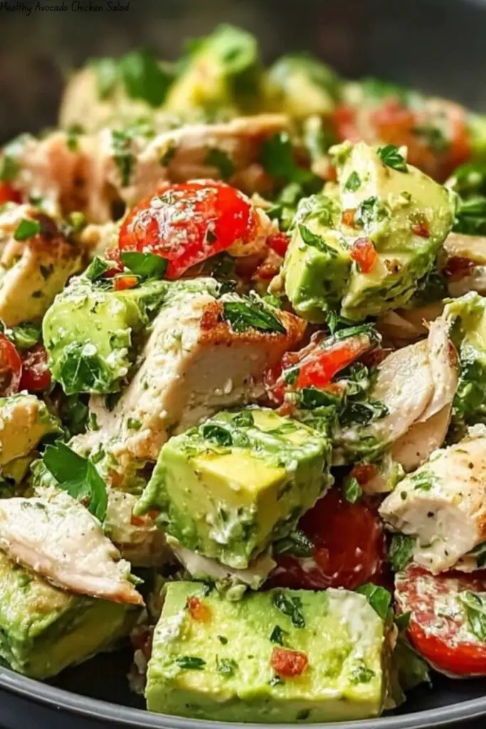 Healthy Avocado Chicken Salad