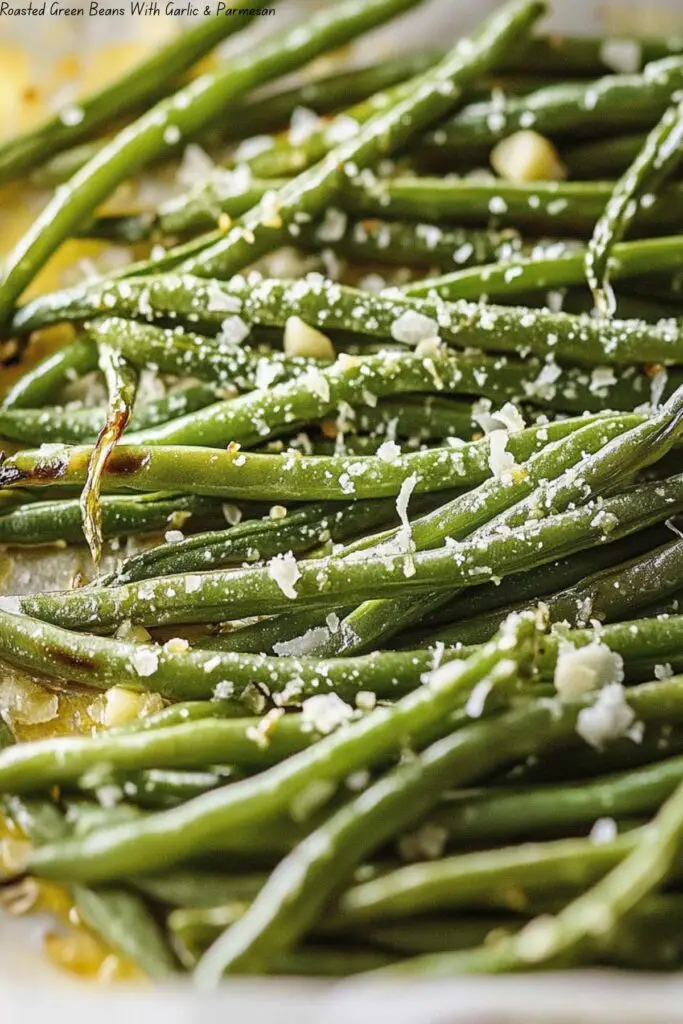 Roasted Green Beans With Garlic & Parmesan 4 Roasted Green Beans With Garlic & Parmesan