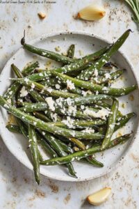 Roasted Green Beans With Garlic & Parmesan