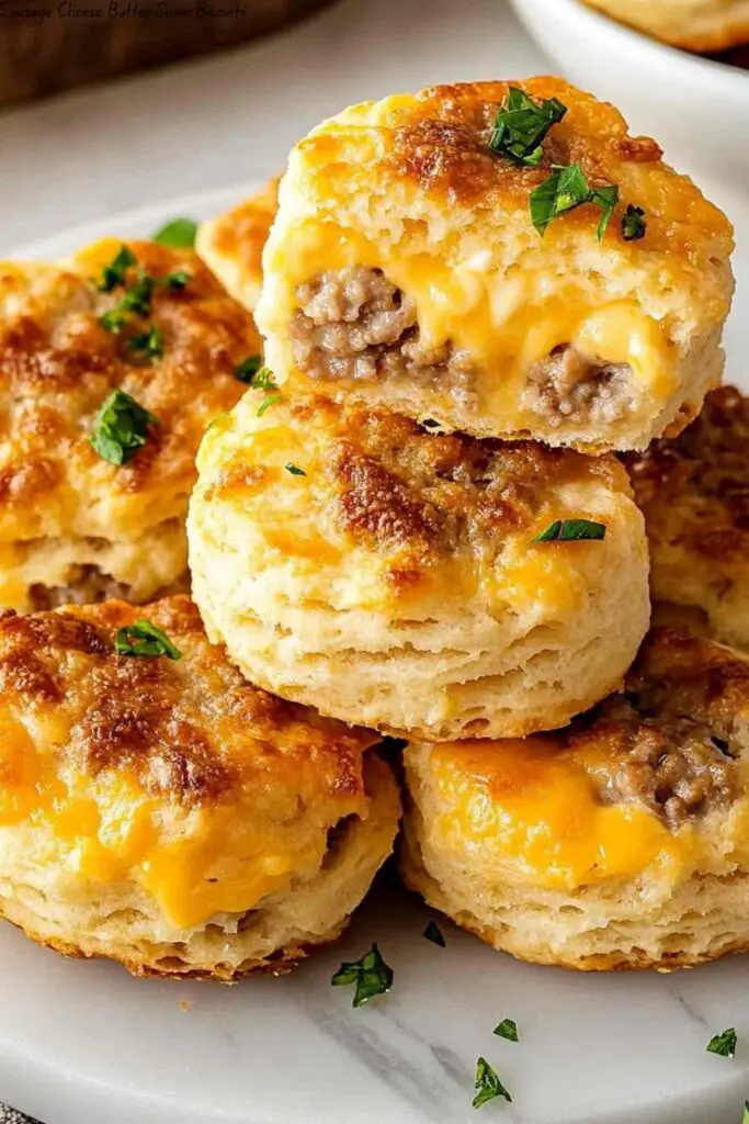 Sausage Cheese Butter Swim Biscuits 4 Sausage Cheese Butter Swim Biscuits