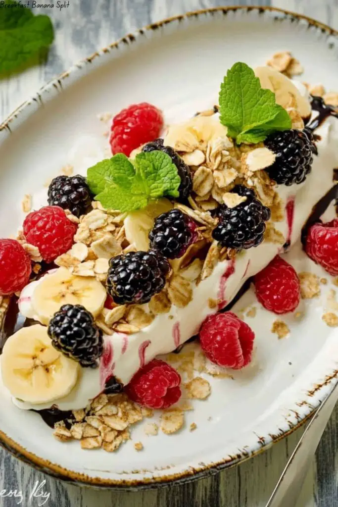 Breakfast Banana Split 4 Breakfast Banana Split