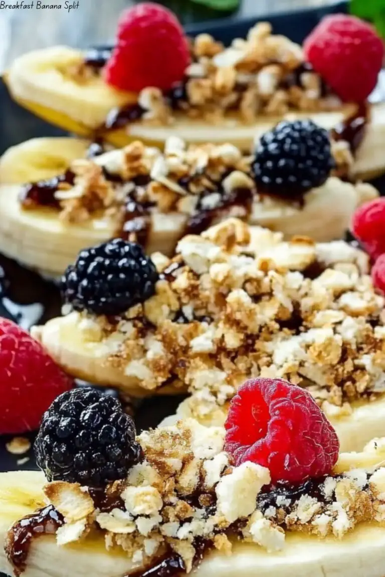 Breakfast Banana Split