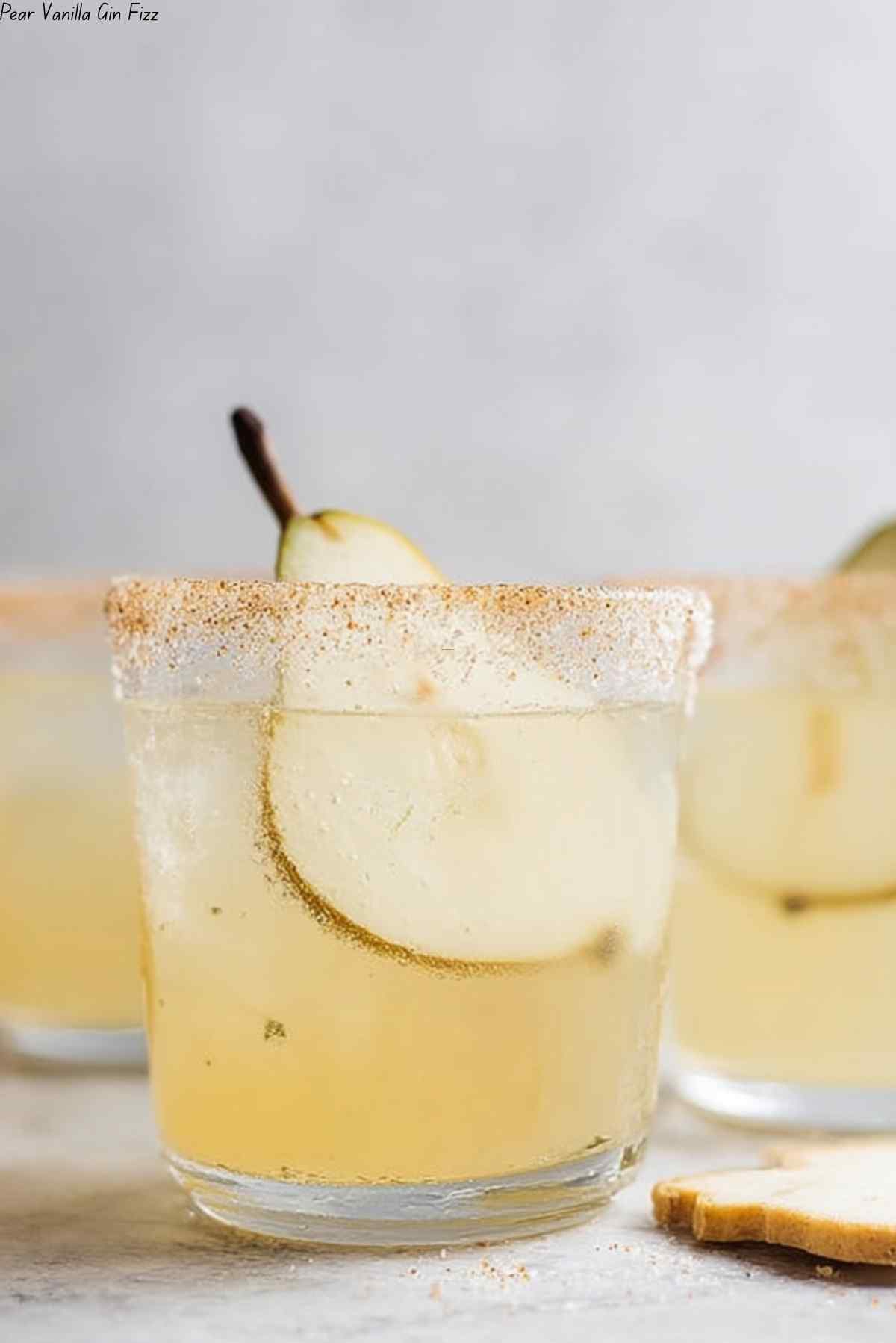 Pear Vanilla Gin Fizz
