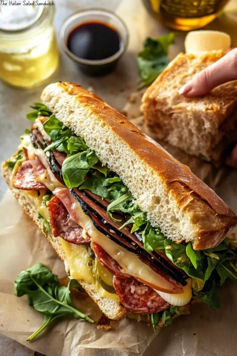 The Italian Salad Sandwich.