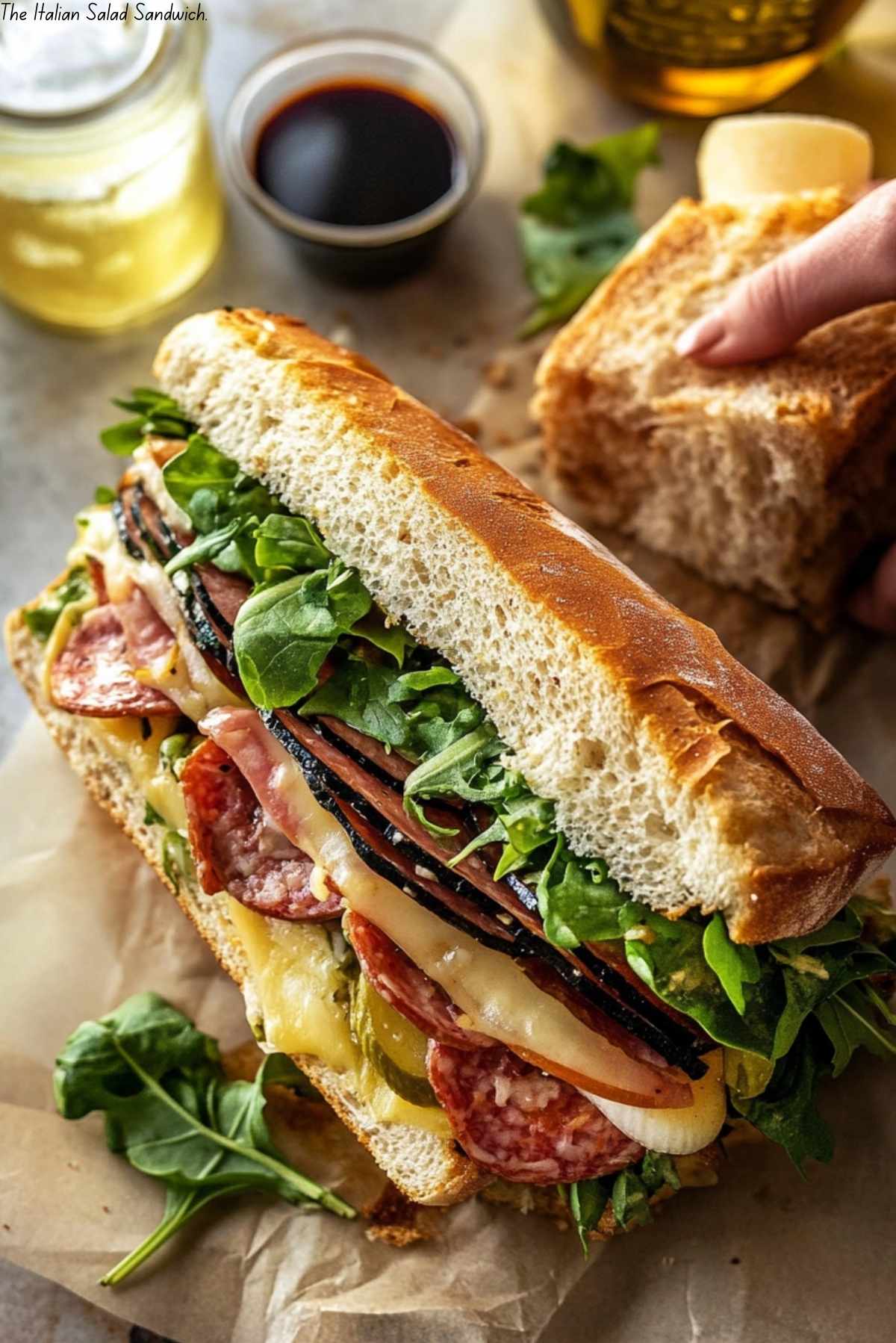 The Italian Salad Sandwich.