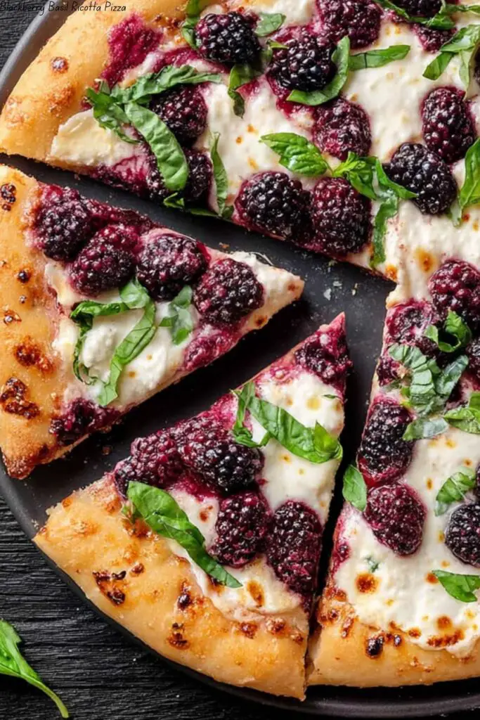 Blackberry Basil Ricotta Pizza 4 Blackberry Basil Ricotta Pizza
