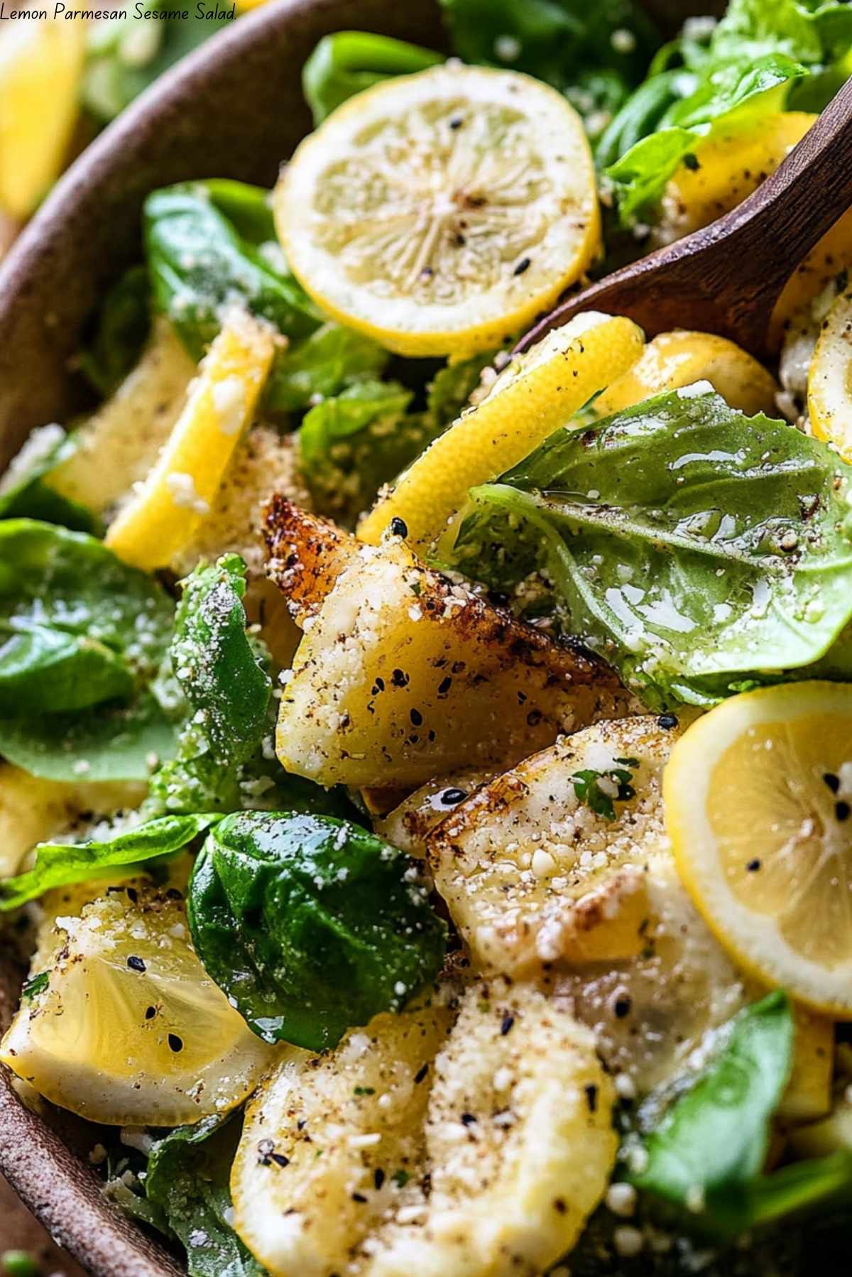 Lemon Parmesan Sesame Salad.