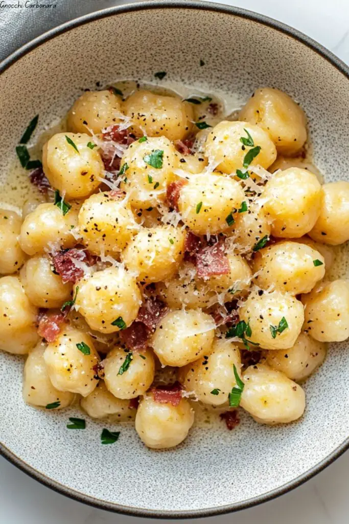 Gnocchi Carbonara 4 Gnocchi Carbonara