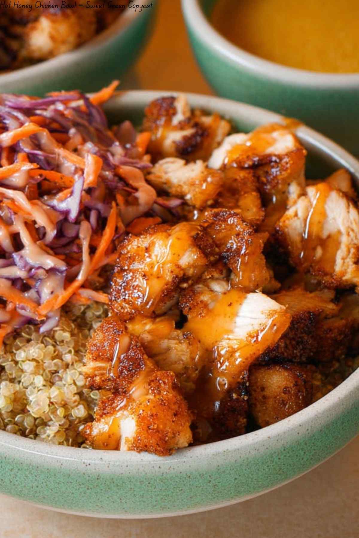 Hot Honey Chicken Bowl – Sweet Green Copycat