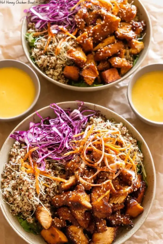 Hot Honey Chicken Bowl – Sweet Green Copycat 4 Hot Honey Chicken Bowl – Sweet Green Copycat