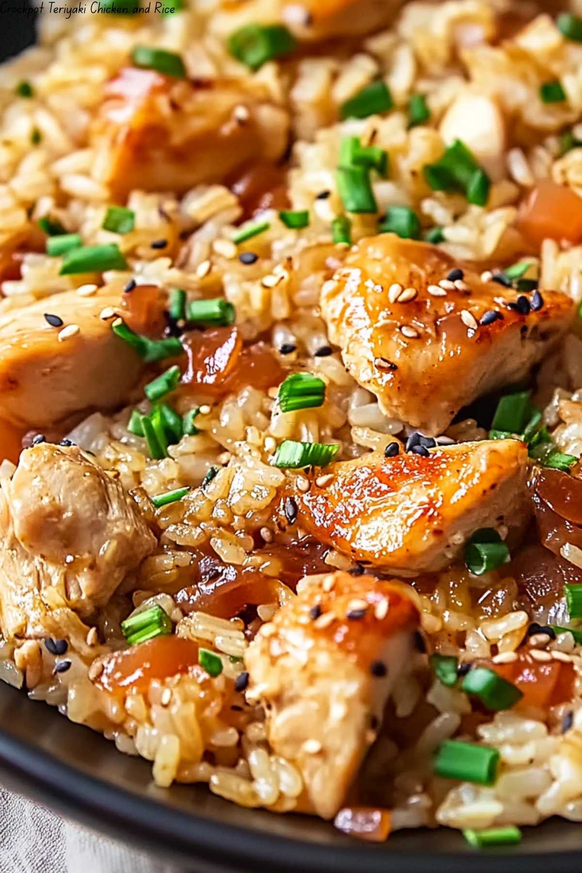 Crockpot Teriyaki Chicken and Rice