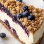 Blueberry Crumble Cheesecake 5 Blueberry Crumble Cheesecake