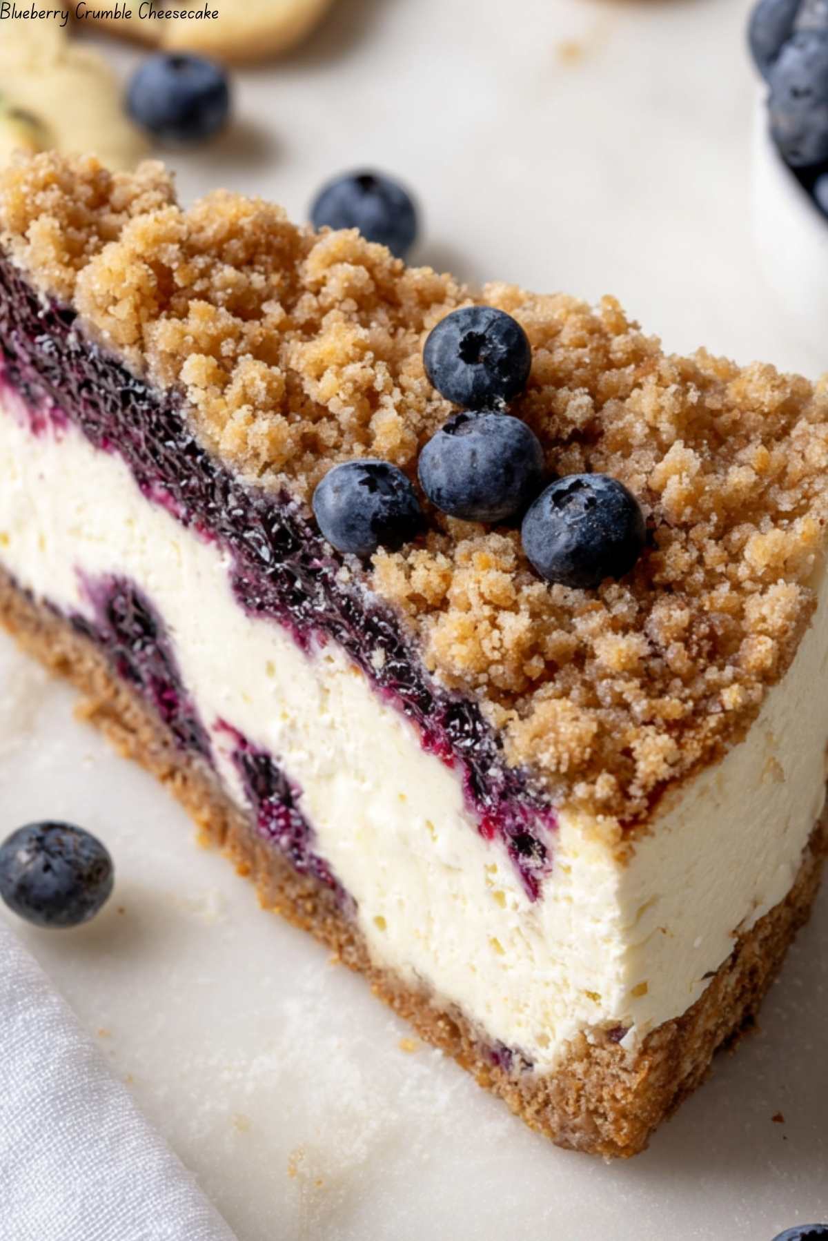 Blueberry Crumble Cheesecake