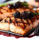 Grilled Salmon with Blackberry Sauce 5 Grilled Salmon with Blackberry Sauce