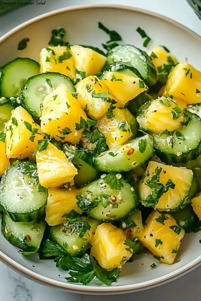 Pineapple Cucumber Salad