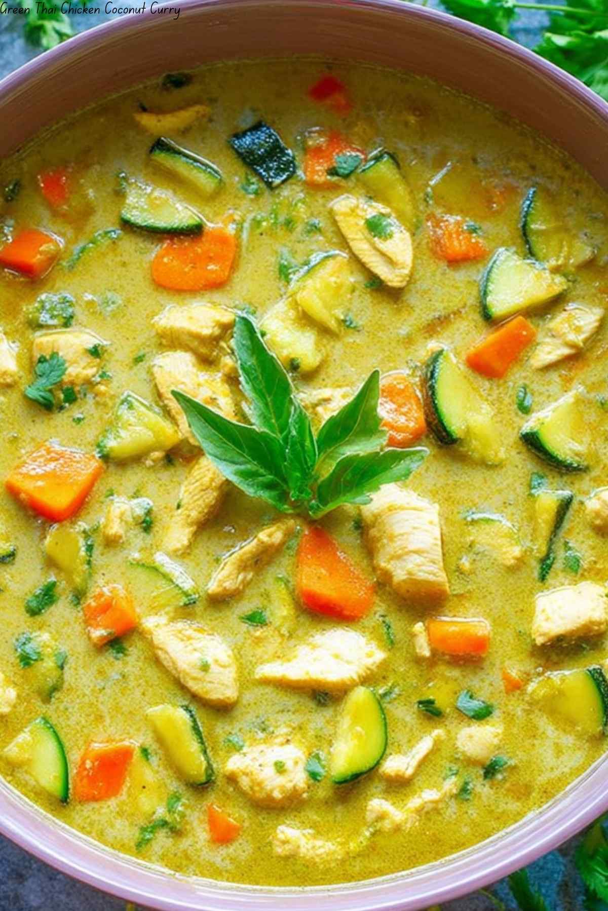 Green Thai Chicken Coconut Curry